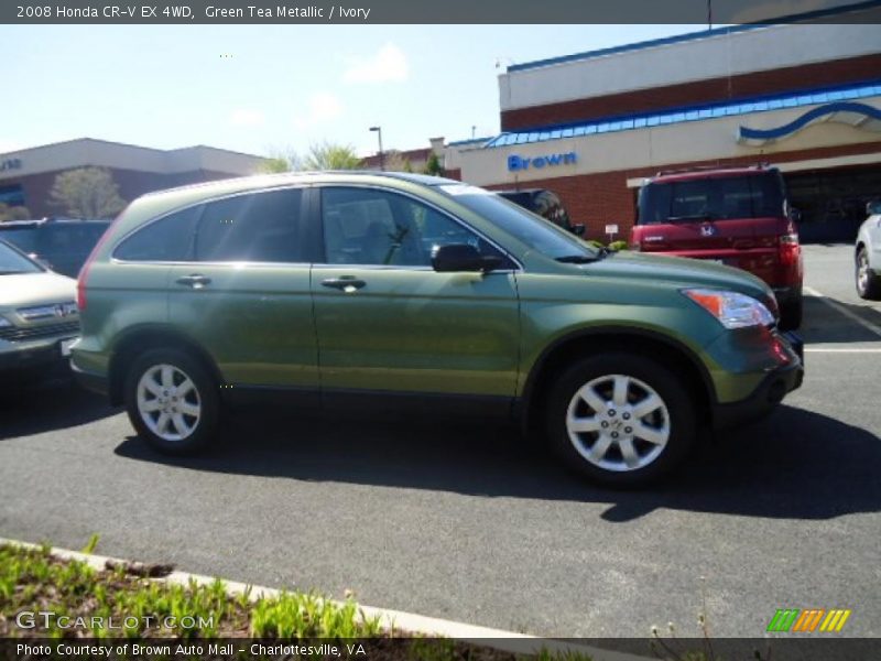 Green Tea Metallic / Ivory 2008 Honda CR-V EX 4WD