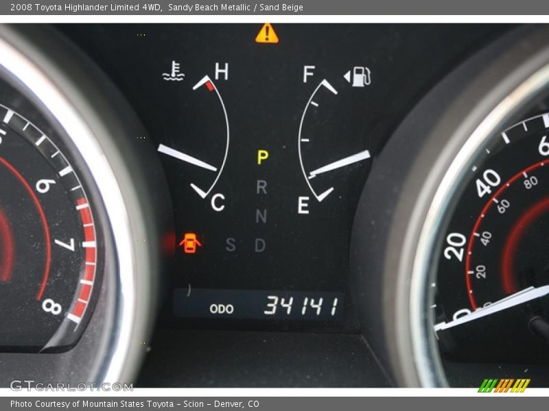 Sandy Beach Metallic / Sand Beige 2008 Toyota Highlander Limited 4WD