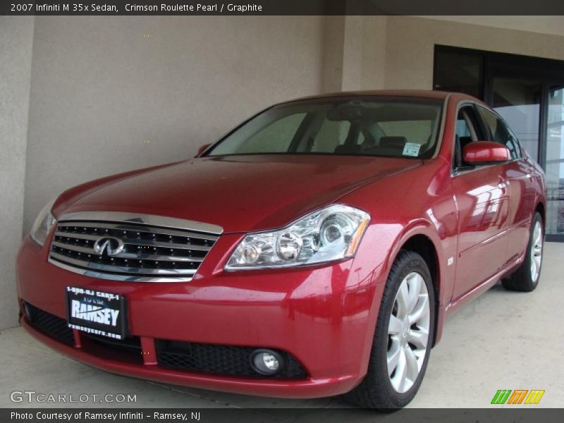 Crimson Roulette Pearl / Graphite 2007 Infiniti M 35x Sedan
