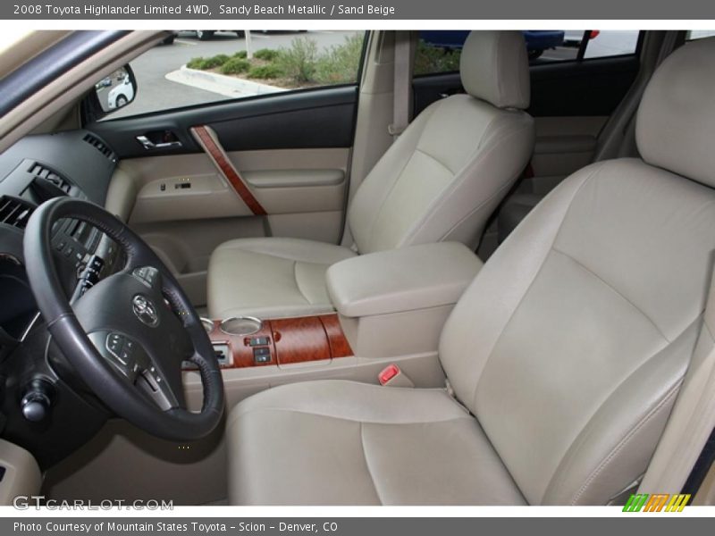 Sandy Beach Metallic / Sand Beige 2008 Toyota Highlander Limited 4WD