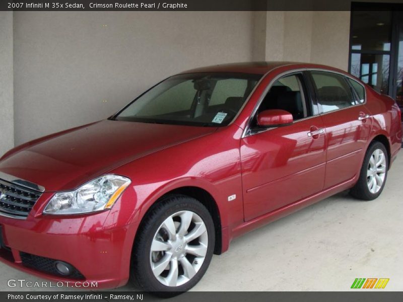 Crimson Roulette Pearl / Graphite 2007 Infiniti M 35x Sedan