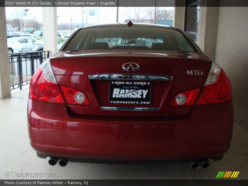 Crimson Roulette Pearl / Graphite 2007 Infiniti M 35x Sedan