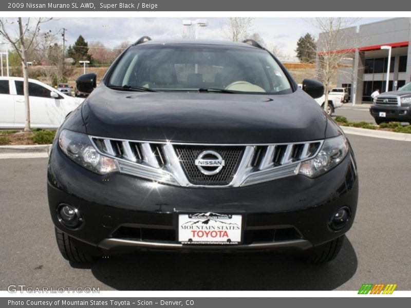 Super Black / Beige 2009 Nissan Murano SL AWD