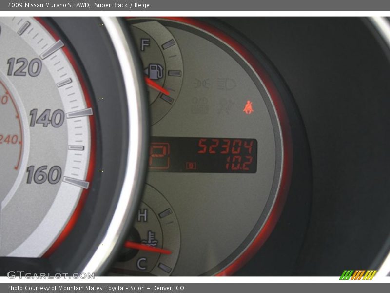 Super Black / Beige 2009 Nissan Murano SL AWD