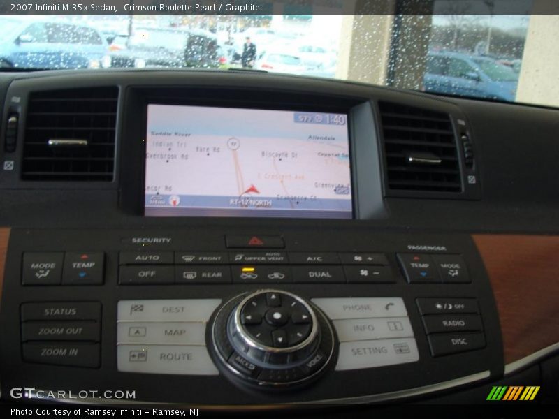 Crimson Roulette Pearl / Graphite 2007 Infiniti M 35x Sedan