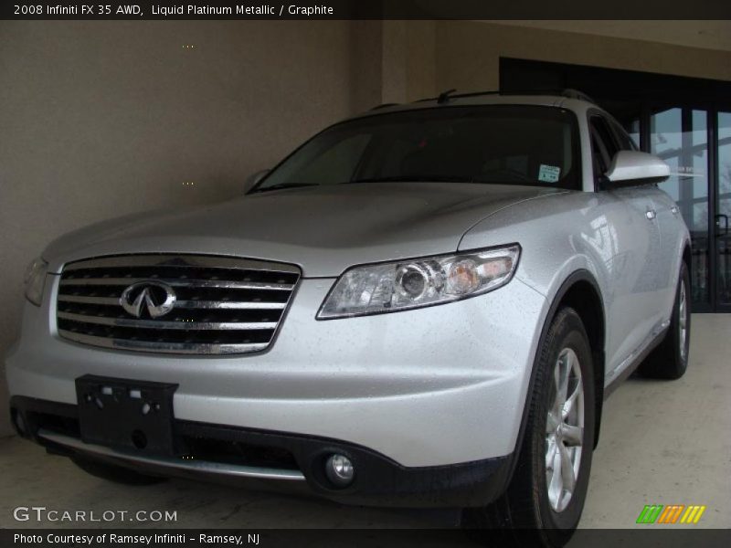 Liquid Platinum Metallic / Graphite 2008 Infiniti FX 35 AWD