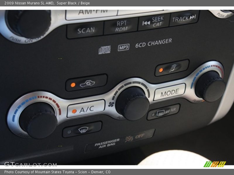 Super Black / Beige 2009 Nissan Murano SL AWD