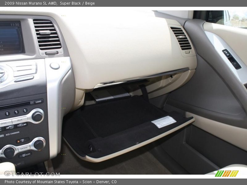 Super Black / Beige 2009 Nissan Murano SL AWD