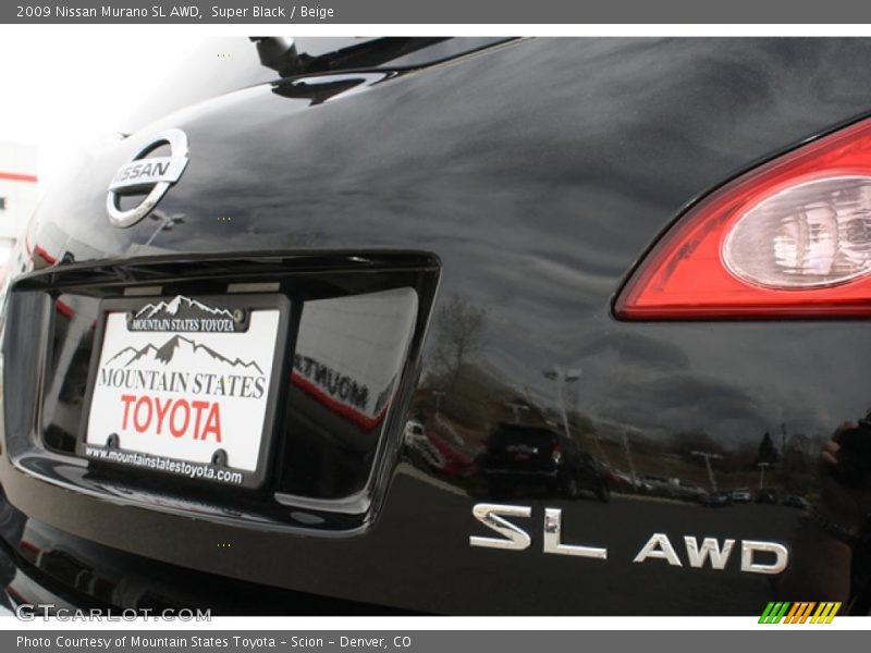 Super Black / Beige 2009 Nissan Murano SL AWD