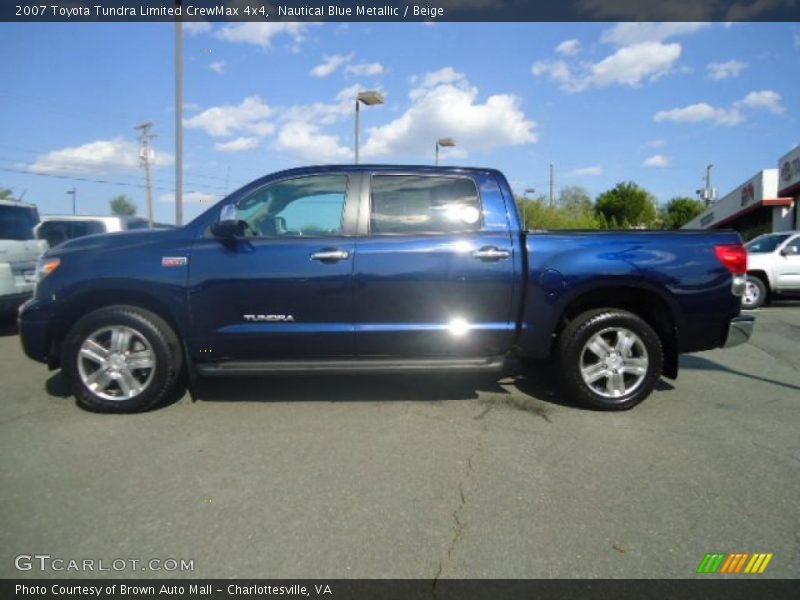 Nautical Blue Metallic / Beige 2007 Toyota Tundra Limited CrewMax 4x4