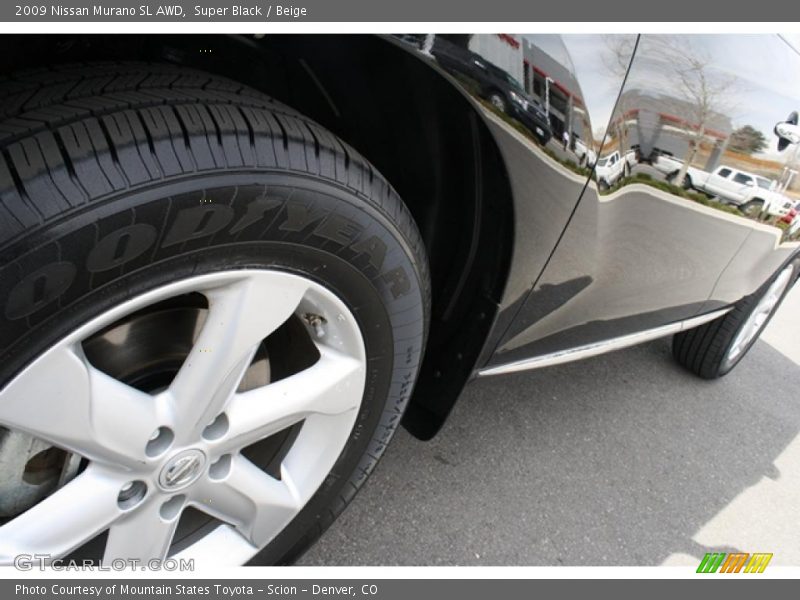 Super Black / Beige 2009 Nissan Murano SL AWD