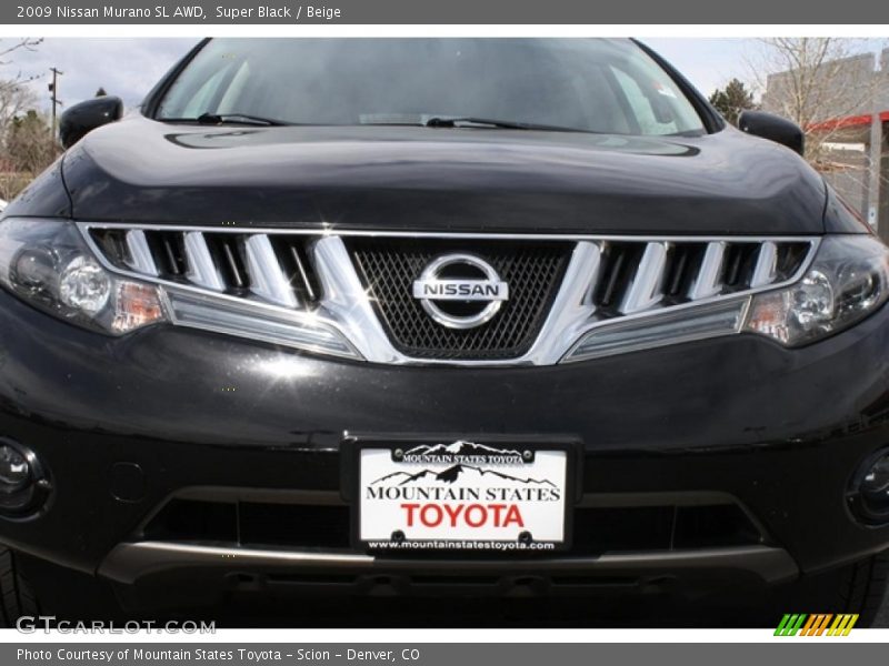 Super Black / Beige 2009 Nissan Murano SL AWD