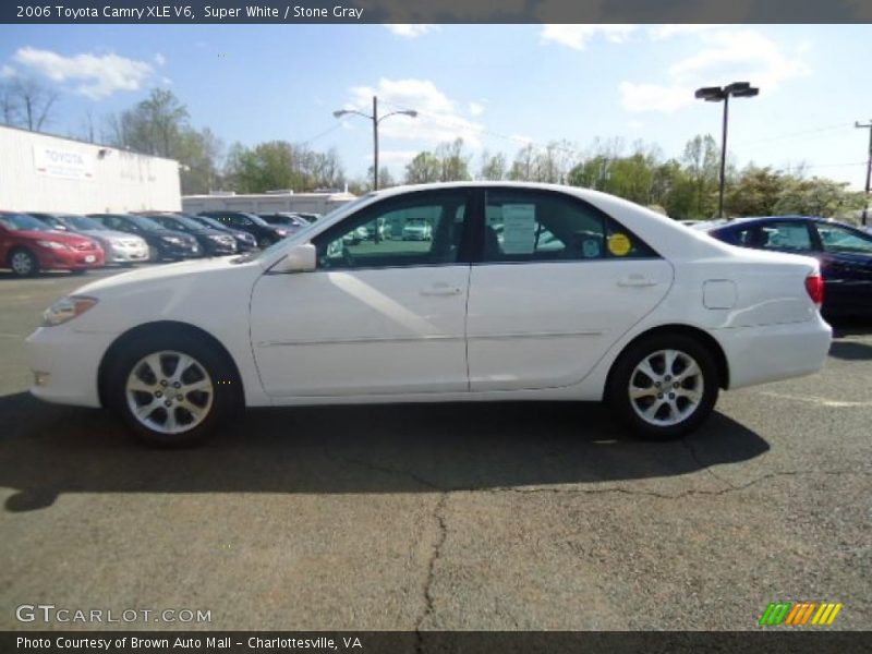 Super White / Stone Gray 2006 Toyota Camry XLE V6