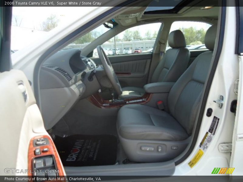 Super White / Stone Gray 2006 Toyota Camry XLE V6
