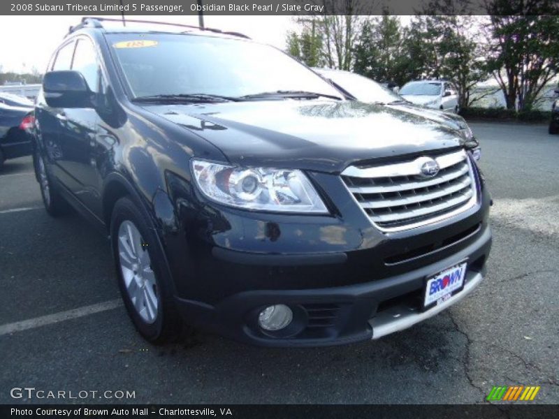 Obsidian Black Pearl / Slate Gray 2008 Subaru Tribeca Limited 5 Passenger