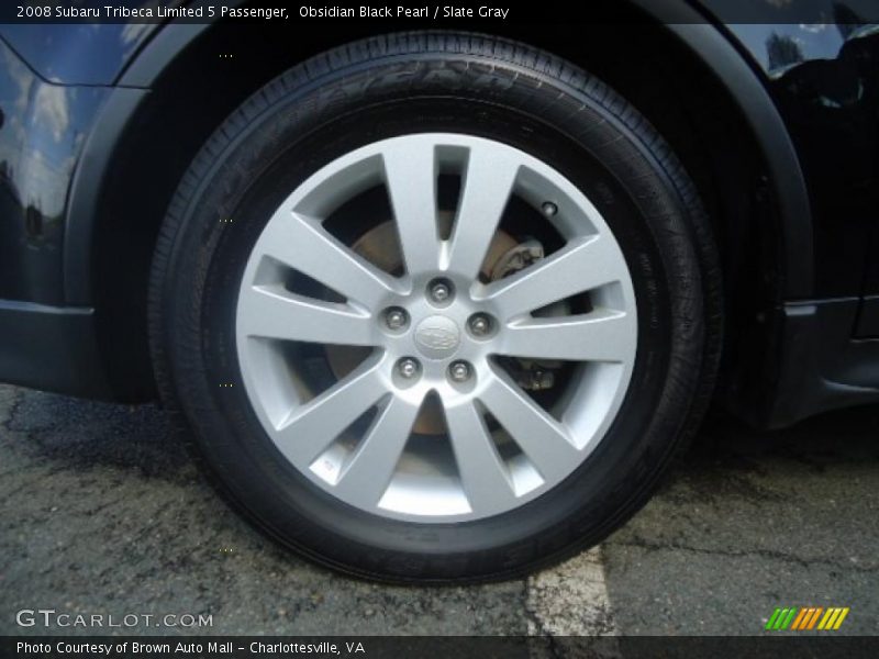 Obsidian Black Pearl / Slate Gray 2008 Subaru Tribeca Limited 5 Passenger