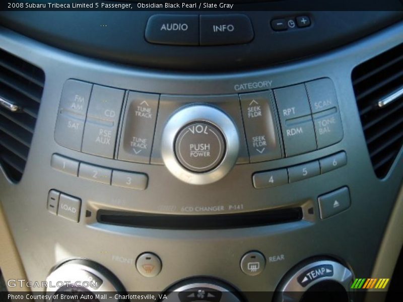 Obsidian Black Pearl / Slate Gray 2008 Subaru Tribeca Limited 5 Passenger