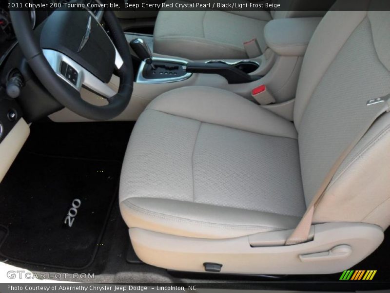 Deep Cherry Red Crystal Pearl / Black/Light Frost Beige 2011 Chrysler 200 Touring Convertible
