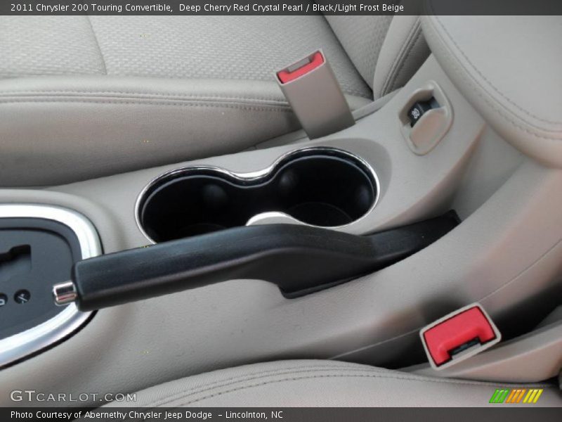 Deep Cherry Red Crystal Pearl / Black/Light Frost Beige 2011 Chrysler 200 Touring Convertible