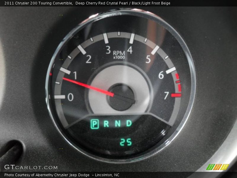 Deep Cherry Red Crystal Pearl / Black/Light Frost Beige 2011 Chrysler 200 Touring Convertible