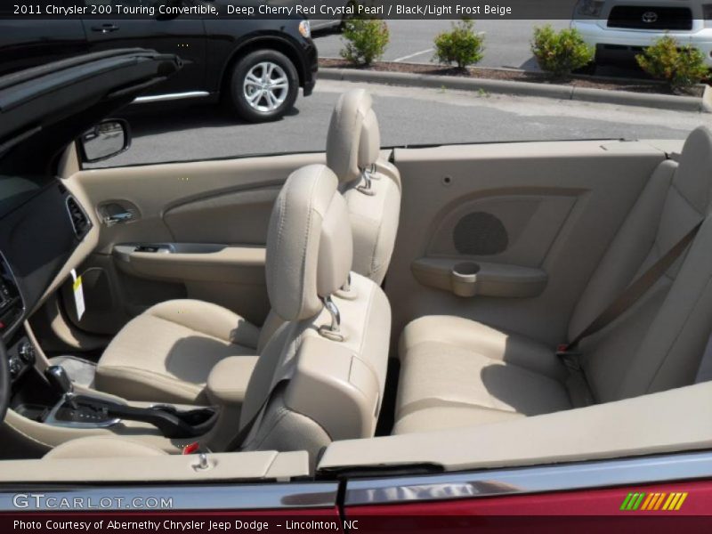  2011 200 Touring Convertible Black/Light Frost Beige Interior