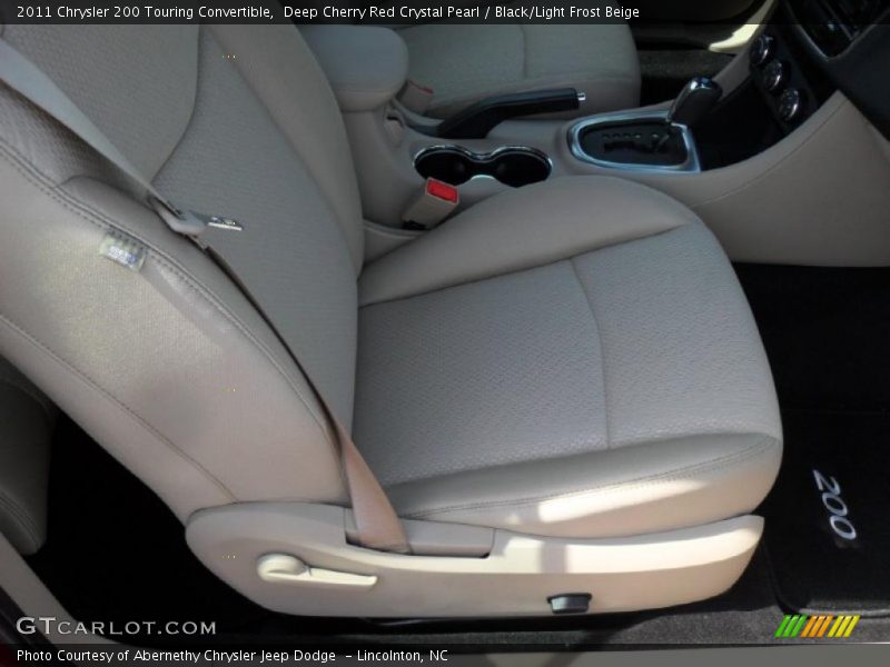 Deep Cherry Red Crystal Pearl / Black/Light Frost Beige 2011 Chrysler 200 Touring Convertible