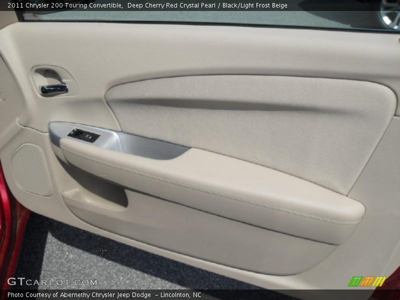 Deep Cherry Red Crystal Pearl / Black/Light Frost Beige 2011 Chrysler 200 Touring Convertible