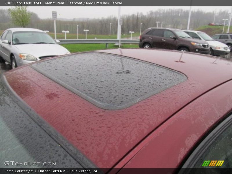 Merlot Pearl Clearcoat / Medium/Dark Pebble 2005 Ford Taurus SEL