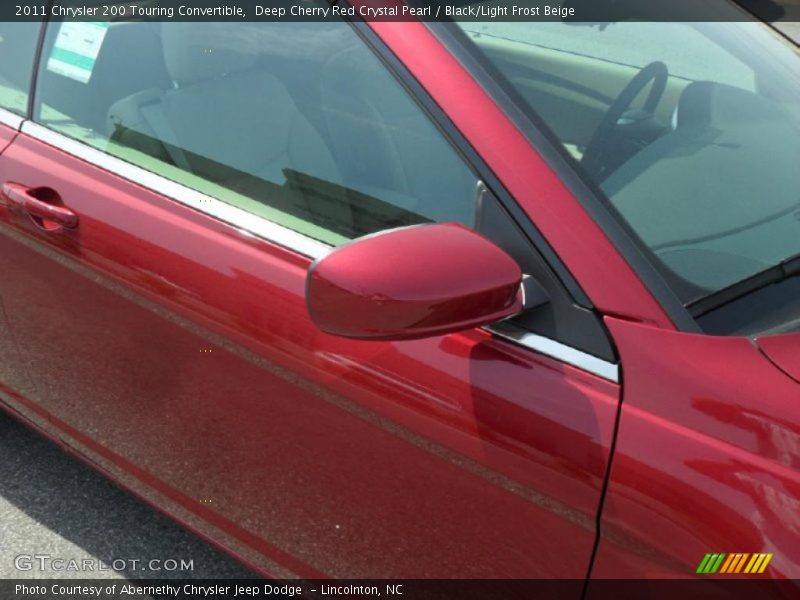 Deep Cherry Red Crystal Pearl / Black/Light Frost Beige 2011 Chrysler 200 Touring Convertible
