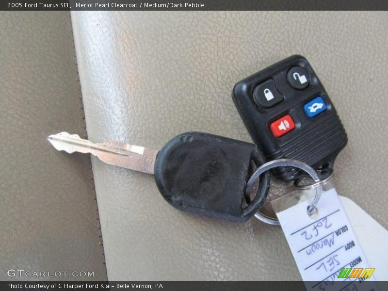 Merlot Pearl Clearcoat / Medium/Dark Pebble 2005 Ford Taurus SEL