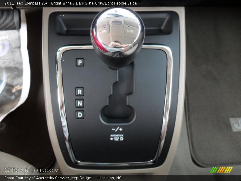 Bright White / Dark Slate Gray/Light Pebble Beige 2011 Jeep Compass 2.4