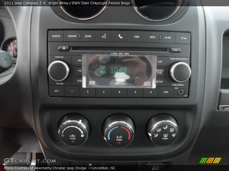 Bright White / Dark Slate Gray/Light Pebble Beige 2011 Jeep Compass 2.4