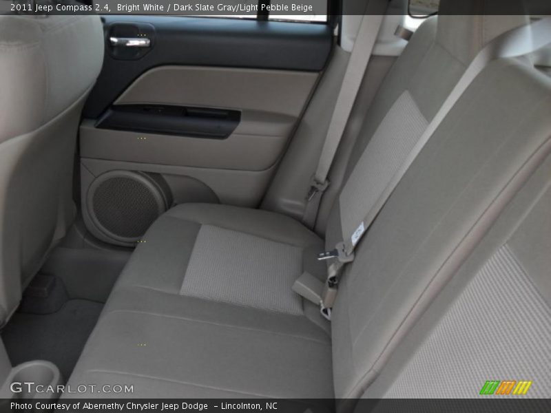 Bright White / Dark Slate Gray/Light Pebble Beige 2011 Jeep Compass 2.4