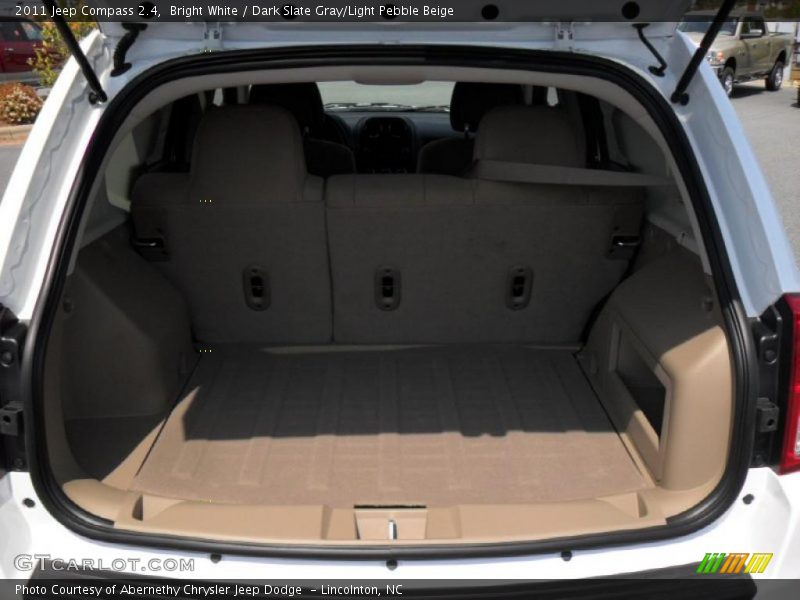 Bright White / Dark Slate Gray/Light Pebble Beige 2011 Jeep Compass 2.4