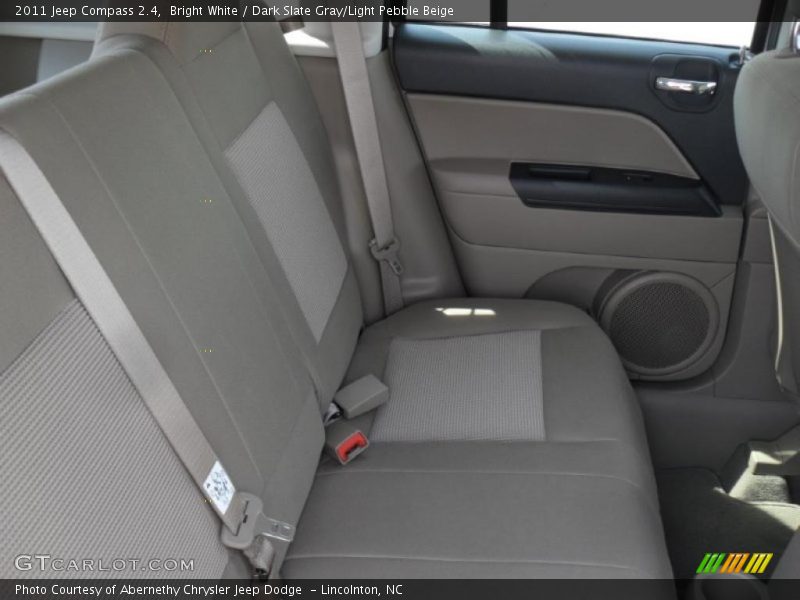 Bright White / Dark Slate Gray/Light Pebble Beige 2011 Jeep Compass 2.4