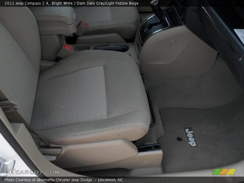 Bright White / Dark Slate Gray/Light Pebble Beige 2011 Jeep Compass 2.4
