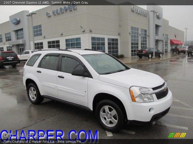 Summit White / Dark Gray 2007 Chevrolet Equinox LS AWD
