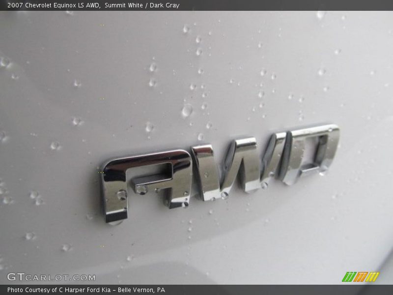 Summit White / Dark Gray 2007 Chevrolet Equinox LS AWD