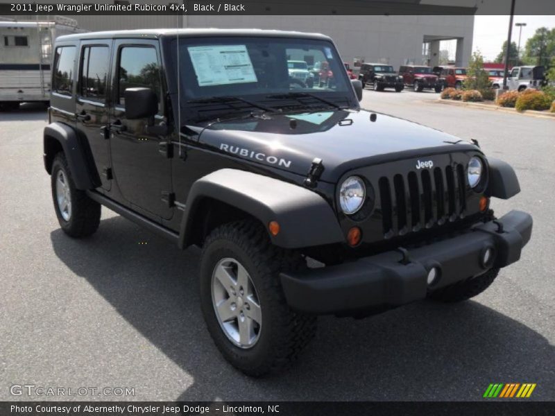 Black / Black 2011 Jeep Wrangler Unlimited Rubicon 4x4