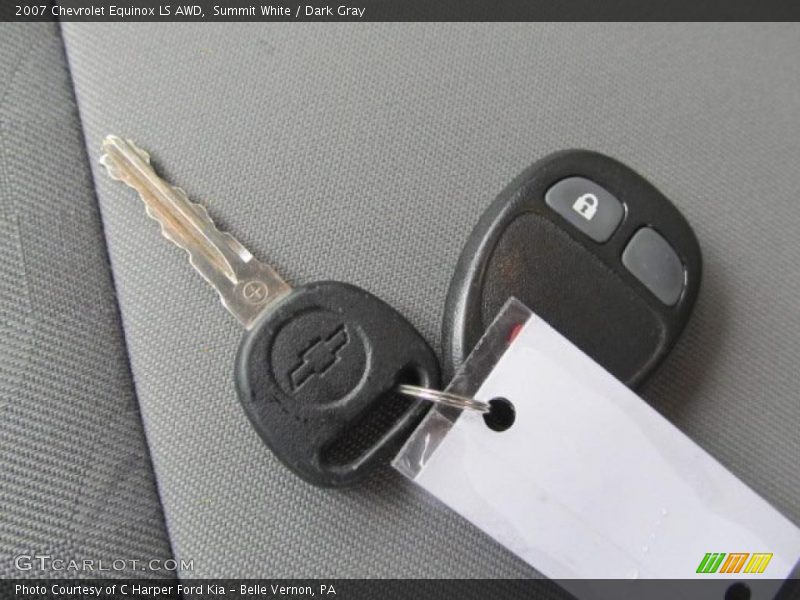 Summit White / Dark Gray 2007 Chevrolet Equinox LS AWD