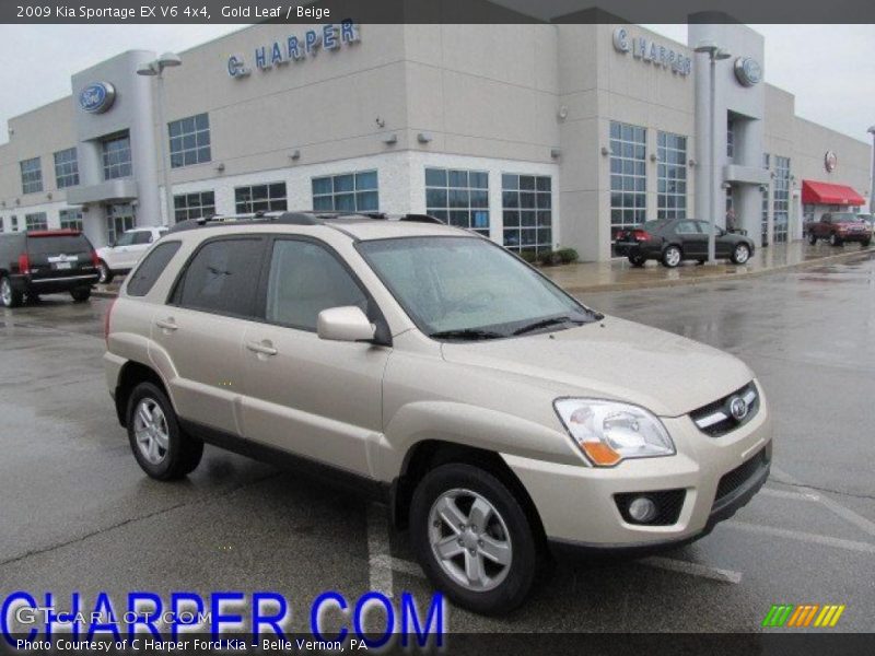 Gold Leaf / Beige 2009 Kia Sportage EX V6 4x4