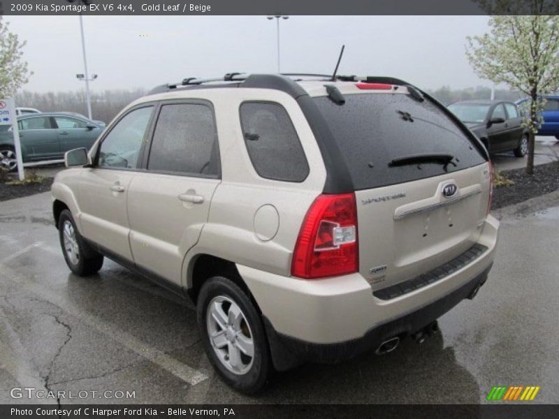 Gold Leaf / Beige 2009 Kia Sportage EX V6 4x4