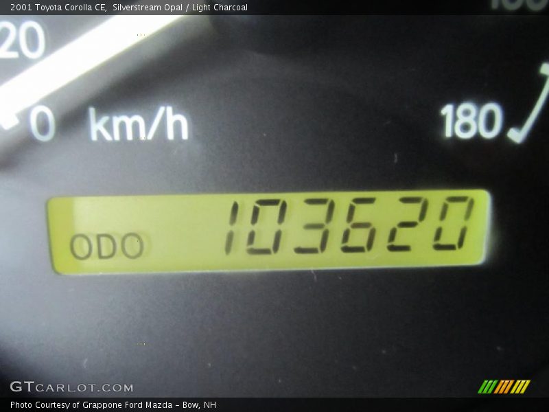 Silverstream Opal / Light Charcoal 2001 Toyota Corolla CE