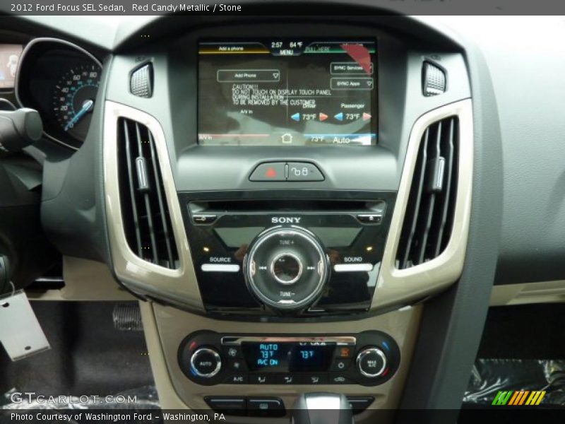 Controls of 2012 Focus SEL Sedan