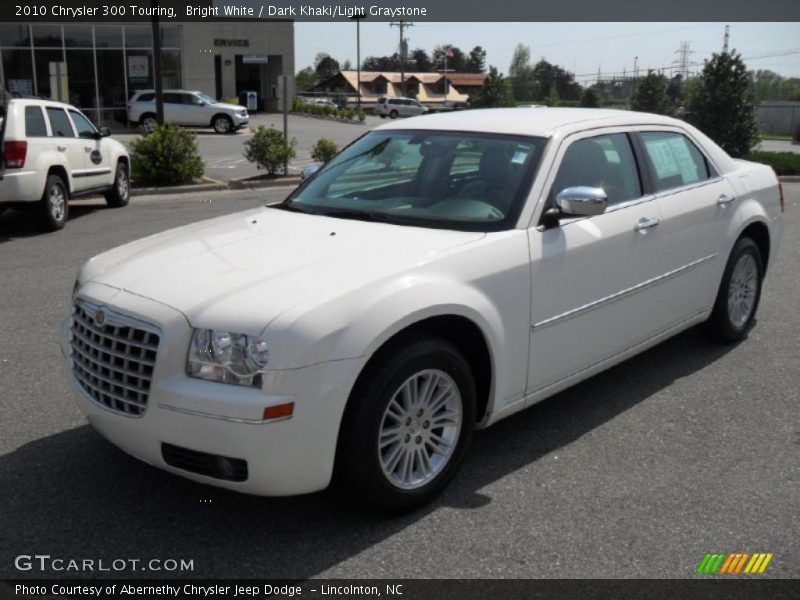Bright White / Dark Khaki/Light Graystone 2010 Chrysler 300 Touring