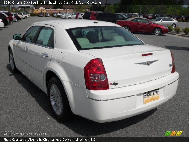 Bright White / Dark Khaki/Light Graystone 2010 Chrysler 300 Touring