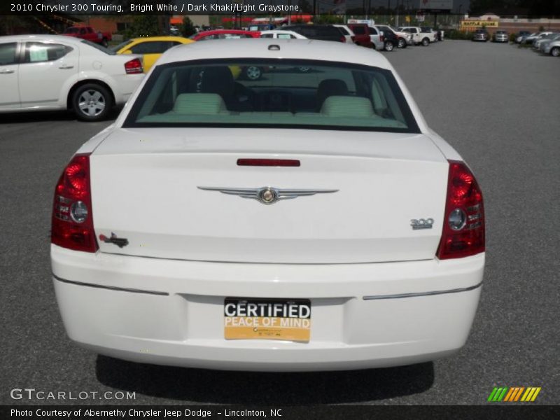 Bright White / Dark Khaki/Light Graystone 2010 Chrysler 300 Touring