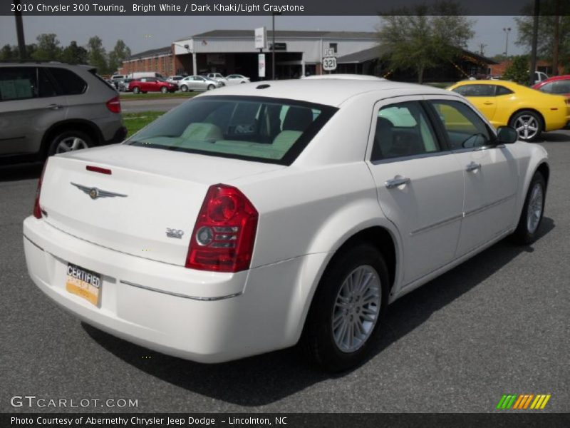 Bright White / Dark Khaki/Light Graystone 2010 Chrysler 300 Touring