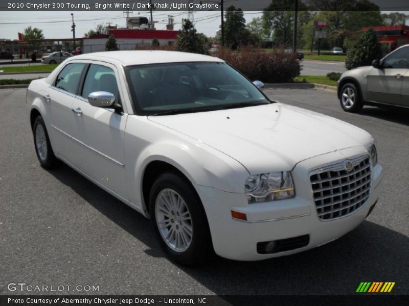 Bright White / Dark Khaki/Light Graystone 2010 Chrysler 300 Touring