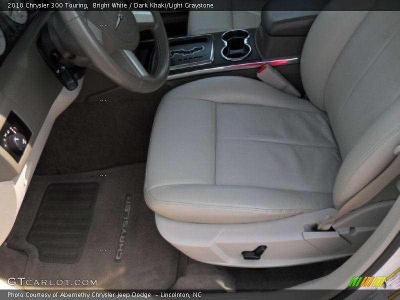 Bright White / Dark Khaki/Light Graystone 2010 Chrysler 300 Touring